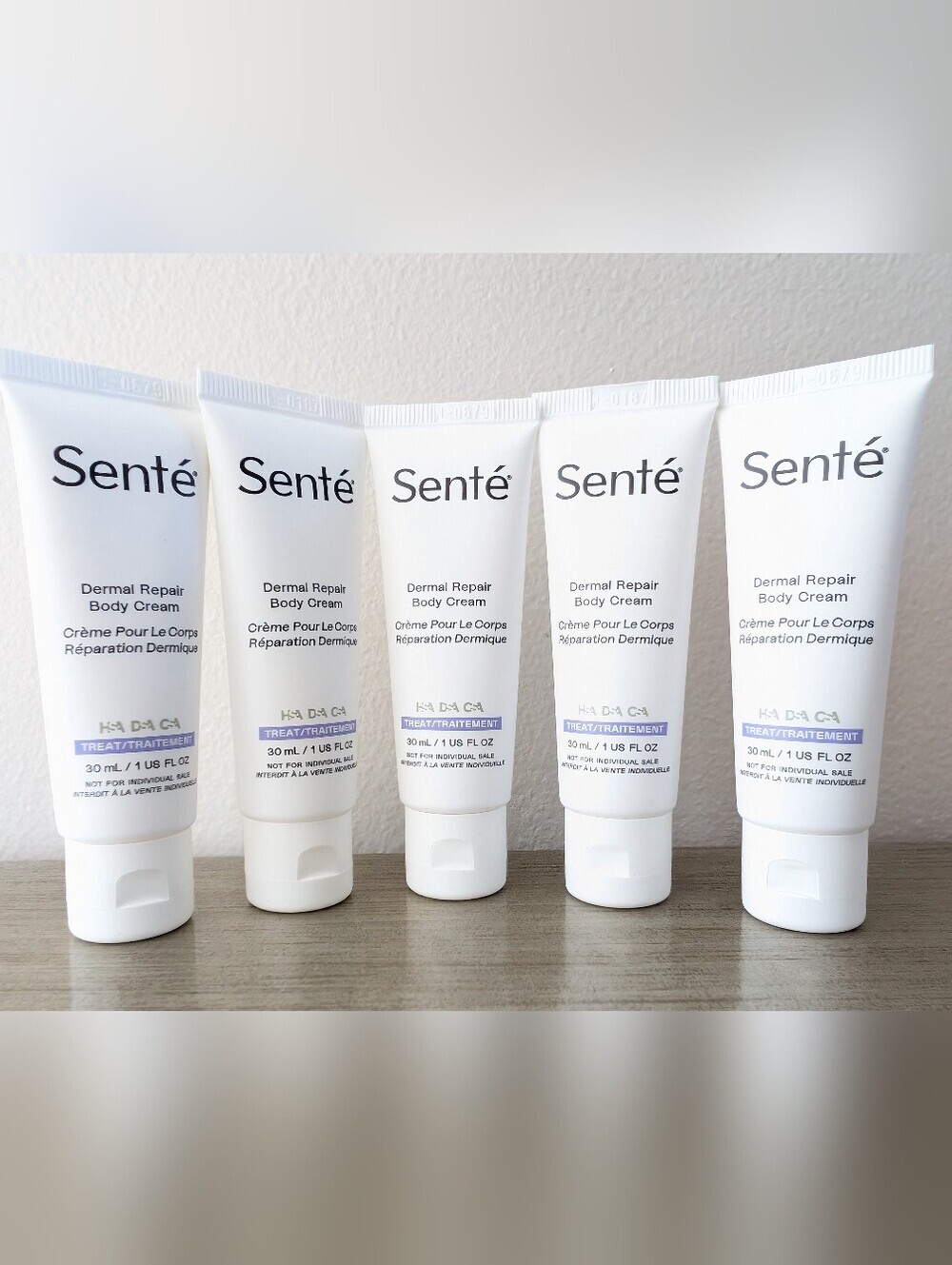 NEW Sente Dermal Repair Body Cream Travel Size Lot Of 5